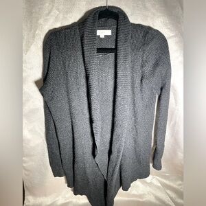 Loft heavy material cardigan gray. Womens like new. Size small